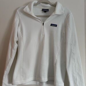 Patagonia Women's White Quarter-Zip Fleece